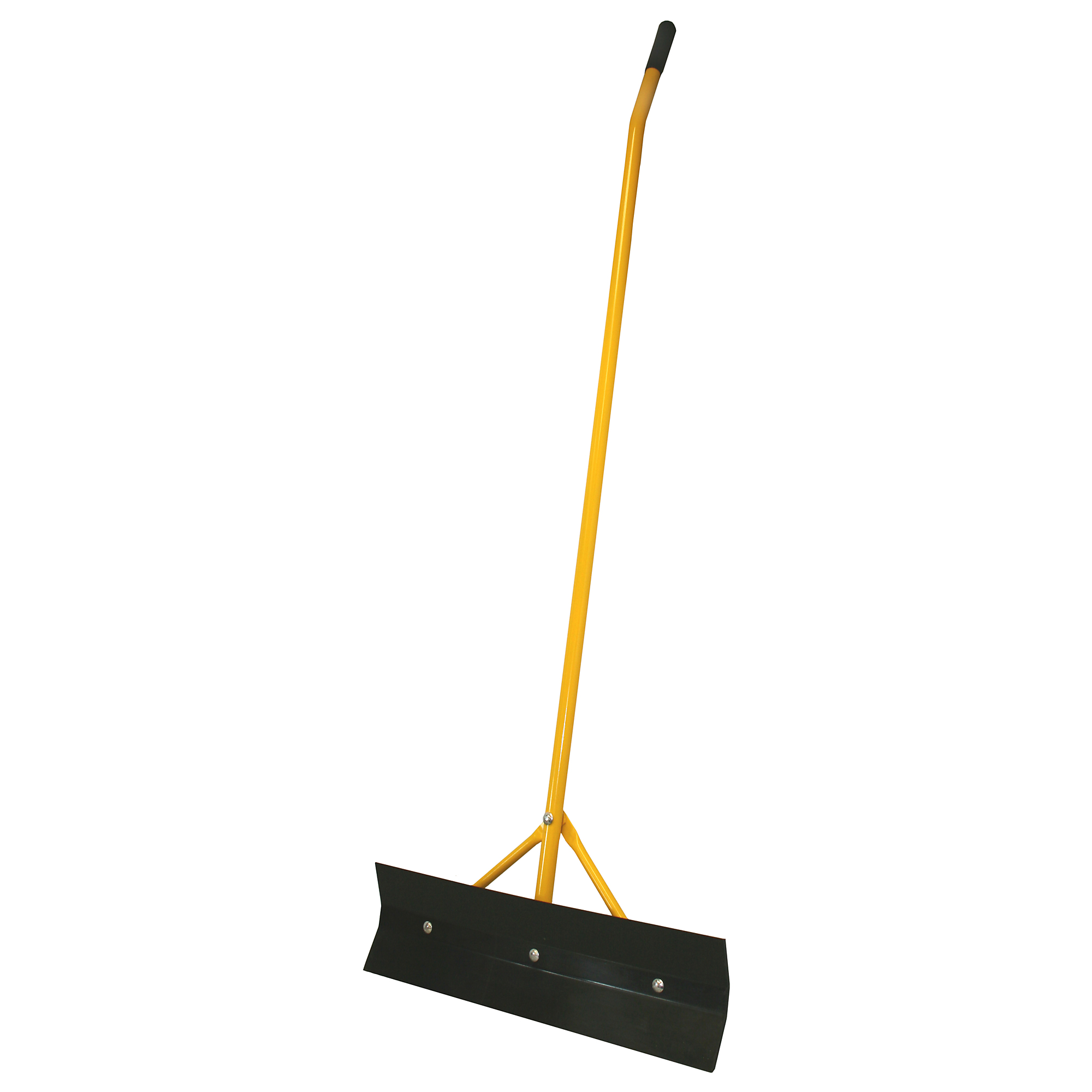 J&D Manufacturing Super Scraper — 24in. Black Poly Blade, Curved Handle, Model# SAF100